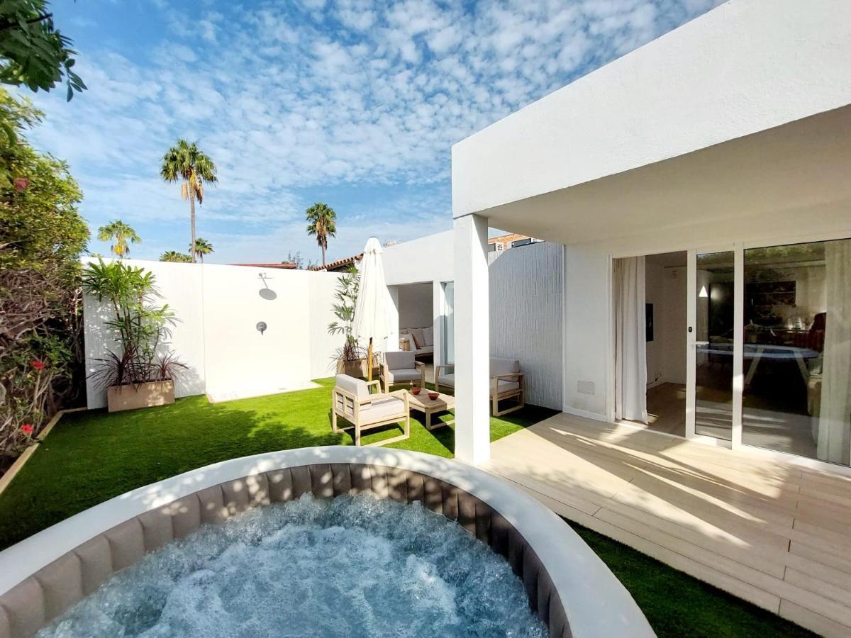 Bungalow De Diseno Hidromasajes Terraza Y Piscina. San Bartolomé Eksteriør bilde